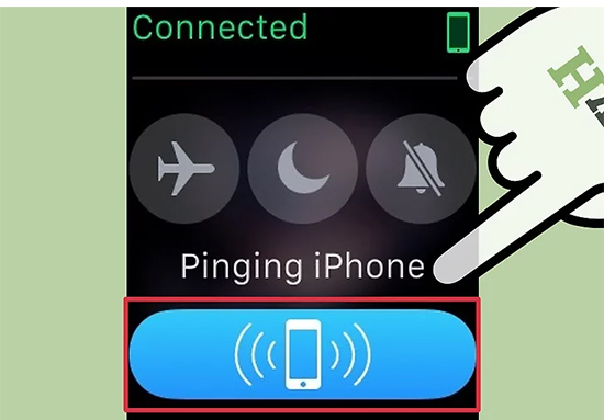  Sử dụng Apple Watch tìm iPhone bị mất