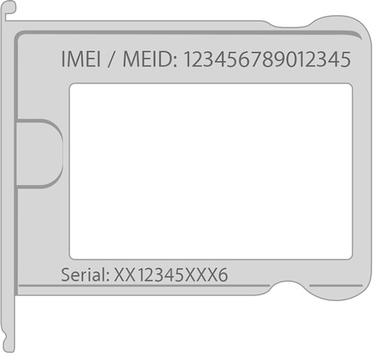 Cách tìm số IMEI của iPhone bằng Khay SIM
